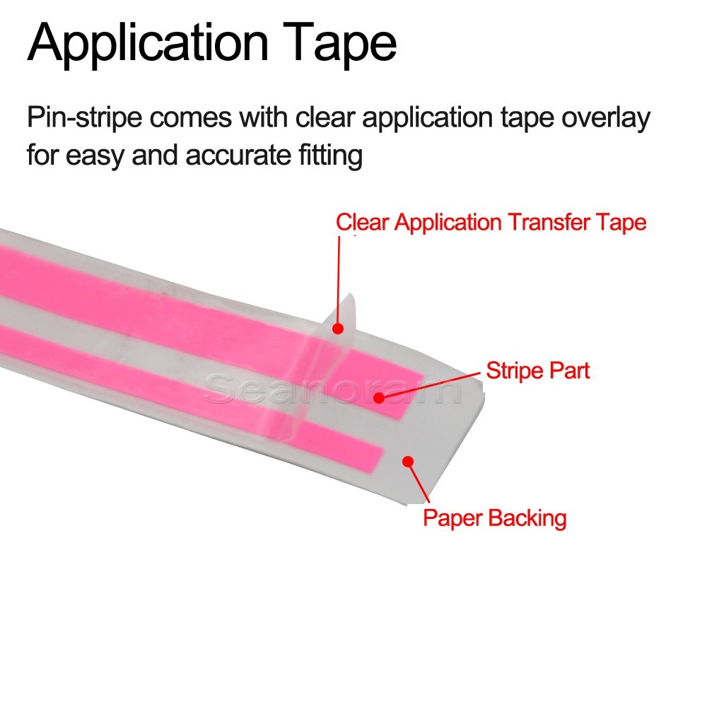 1/12″& 1/6″ Hot Pink Car Motorcycle Body Pin Stripe PinStriping Decals Sticker