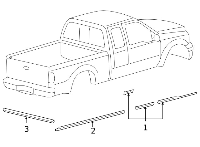 Genuine Ford Tailgate Decal 8C3Z-9942604-AA
