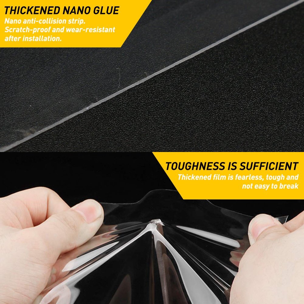 10FT Protector Sill Scuff Car Auto Door Plate Anti-Sticker Scratch Bumper Strip