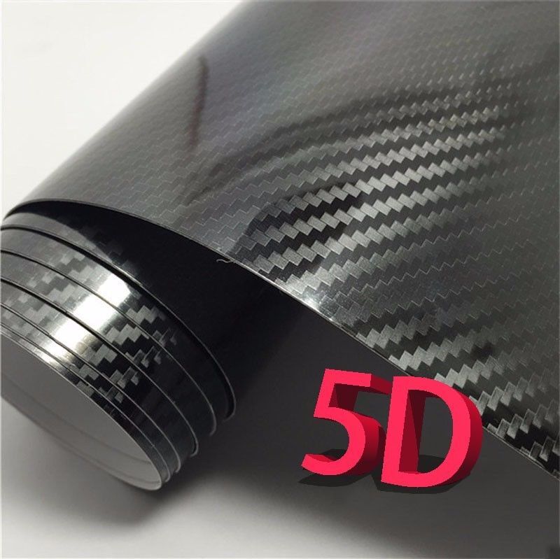 Premium Fibra De Carbono For Car Vinilo Para Autos Carros Negro 30*152 cm 7D