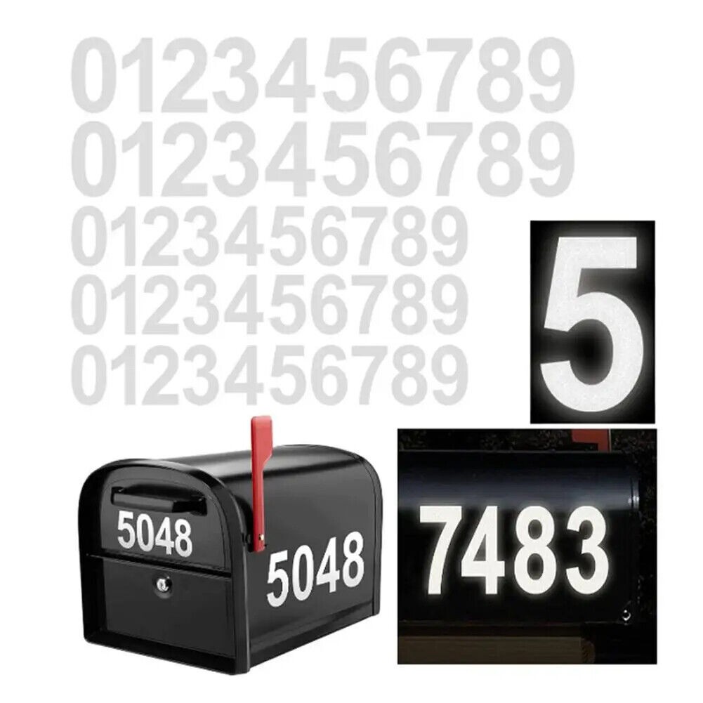 3Pcs Nanofilm License Plate Number Sticker Reflective Invisible Digital Sticker