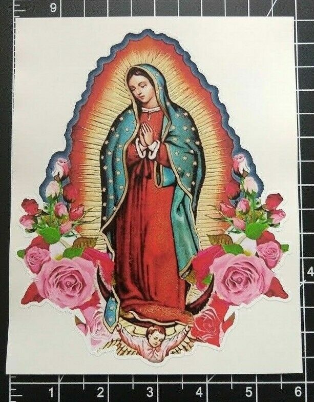 Vinyl Decal Virgen Guadalupe Catholic Virgin Mary