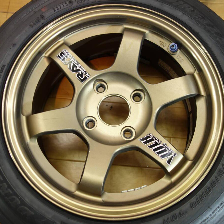 NEW 8pcs JDM Japan Black Rays Engineering VOLK Racing TE37 Wheel decals sticker
