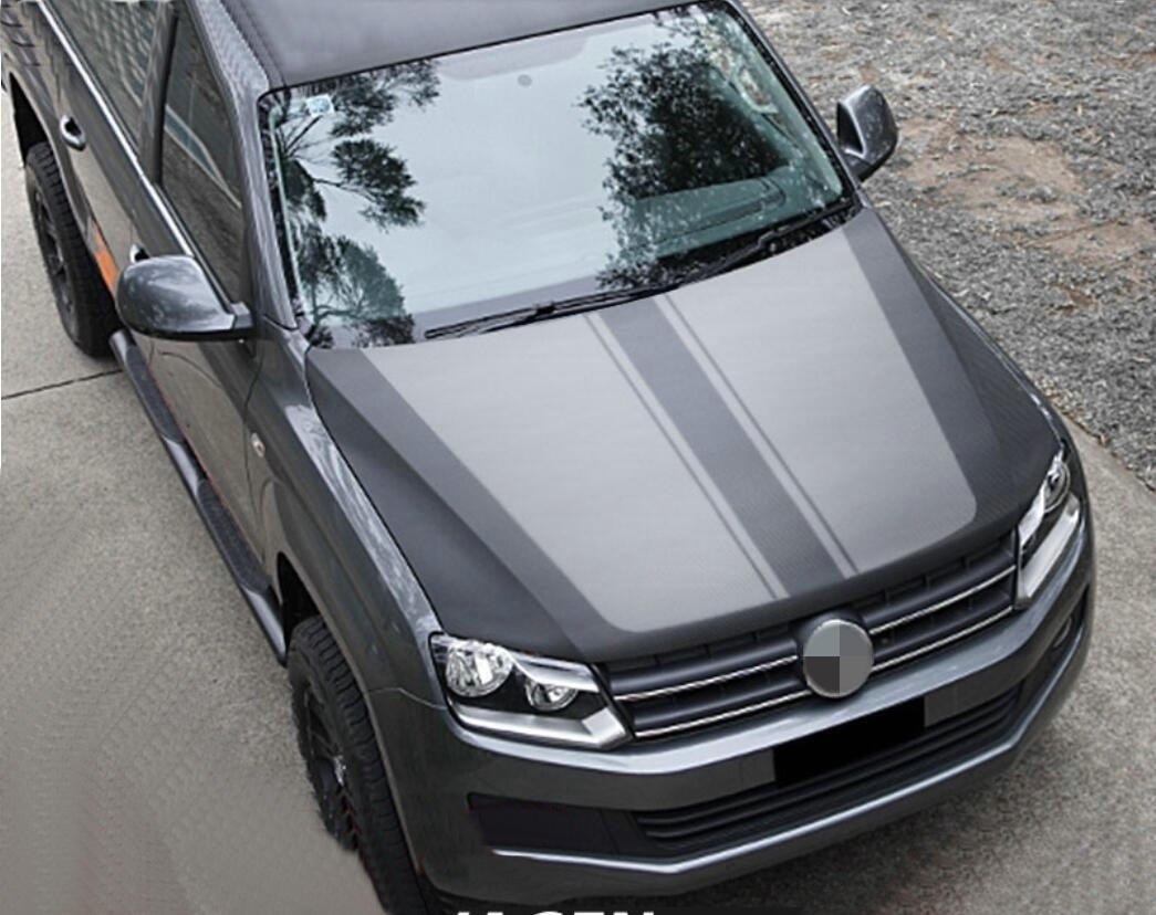 Graphic Bonnet Racing Stripe Car Sticker For VW AMAROK Hood Cover Vinyl Decals