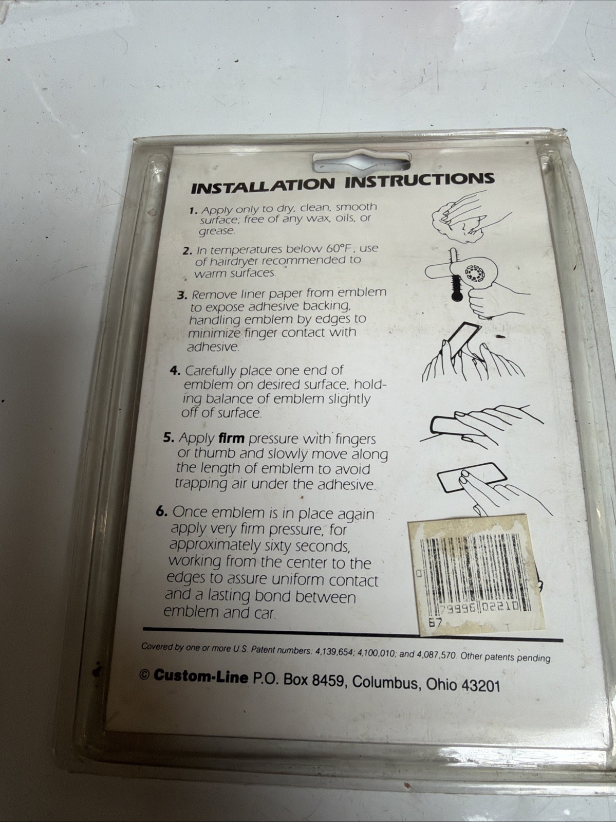 Custom Line 4×4 Door Lock Scratch Guard Decals Vintage 3M Made in USA