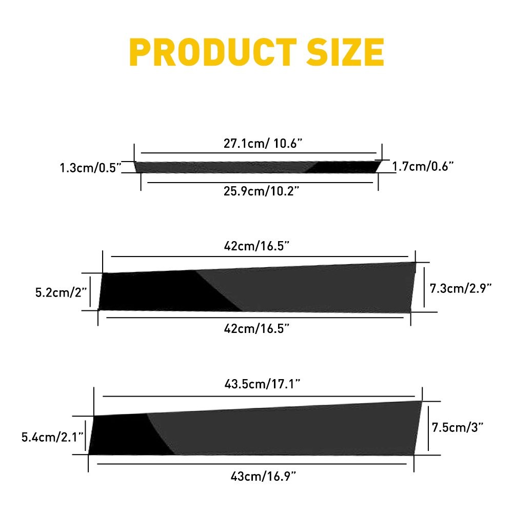 1/2set Glossy Pillar Posts Door Trim Cover For Toyota Corolla 2014-2018 Window H