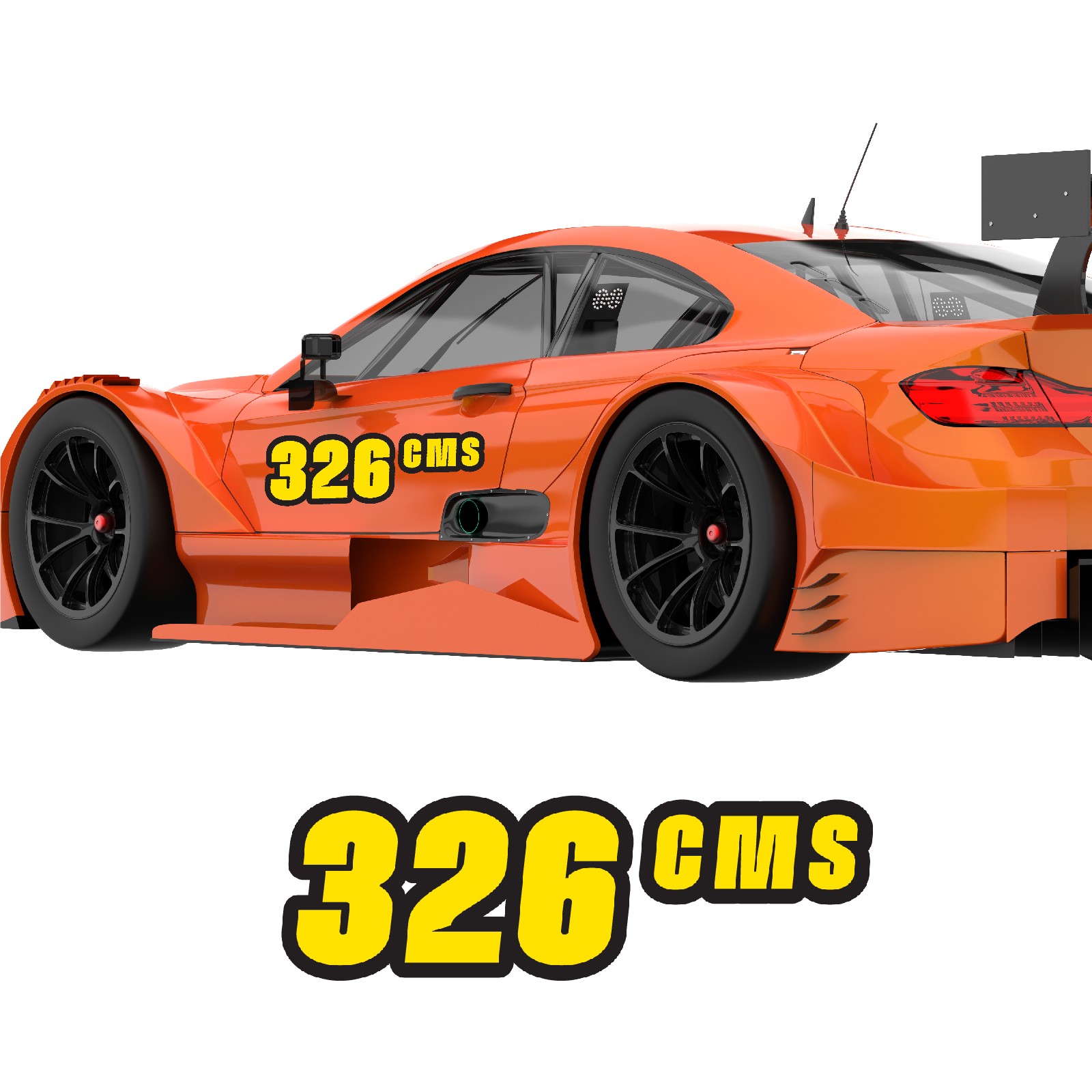 Custom Autocross Number Class Sticker Matte x2 8,10,12-16 inch – Black Outline