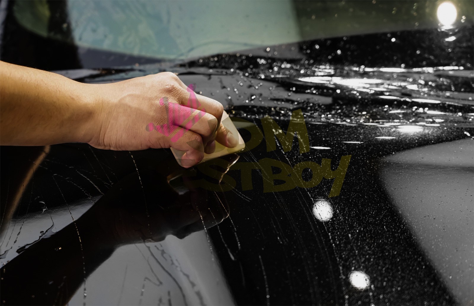 4″x8″ Sample PPF Paint Protection Film Gloss Black Silver Metallic Scratch Free