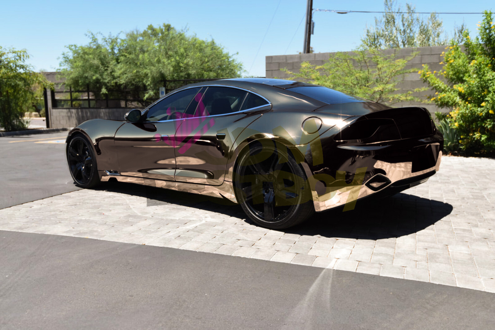 Chrome Black Dark Car Vinyl Wrap Sticker Decal Sheet DIY Air Release Bubble Free