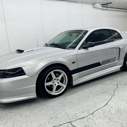 OEM 2002 ROUSH SIDE DOOR GRAPHIC DECALS NEW 2PC SET FITS MUSTANG GT DELUXE RARE