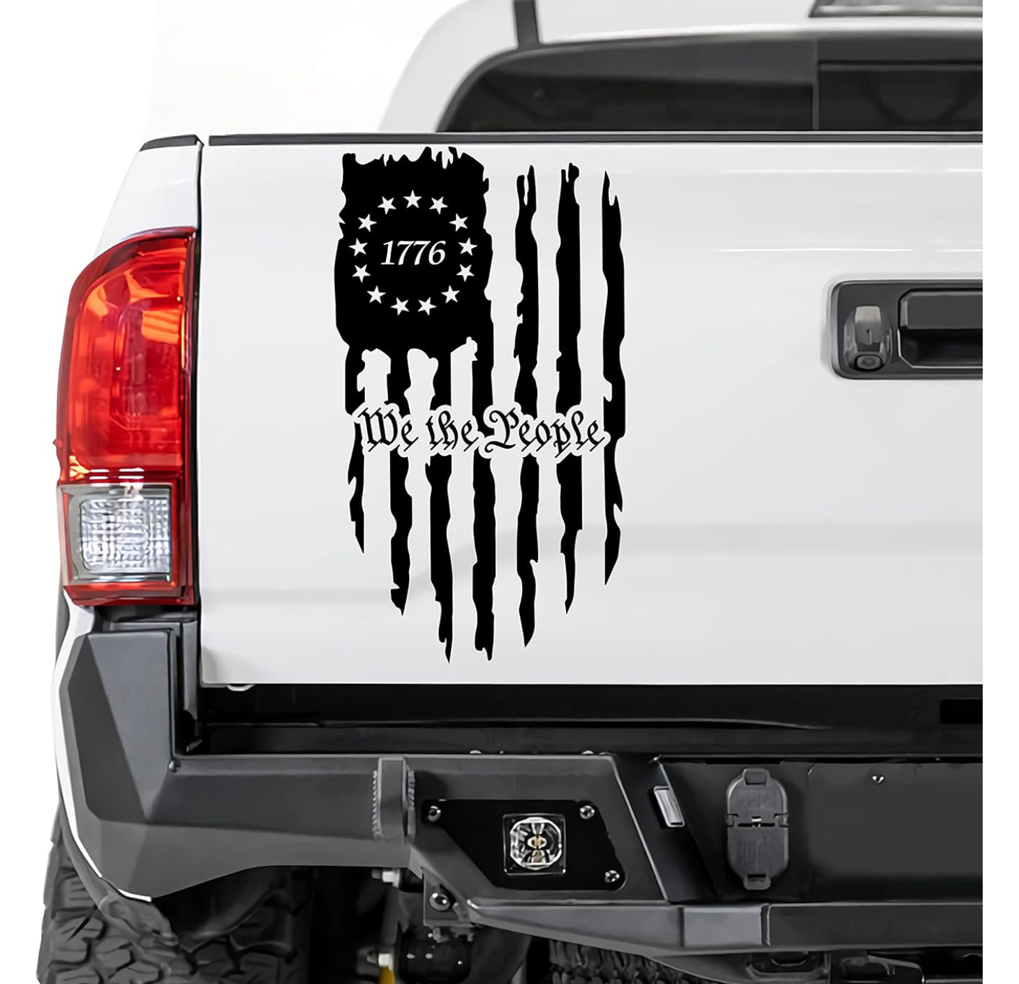 USA Flag 1776 Distressed decal sticker vinyl graphic American car truck window