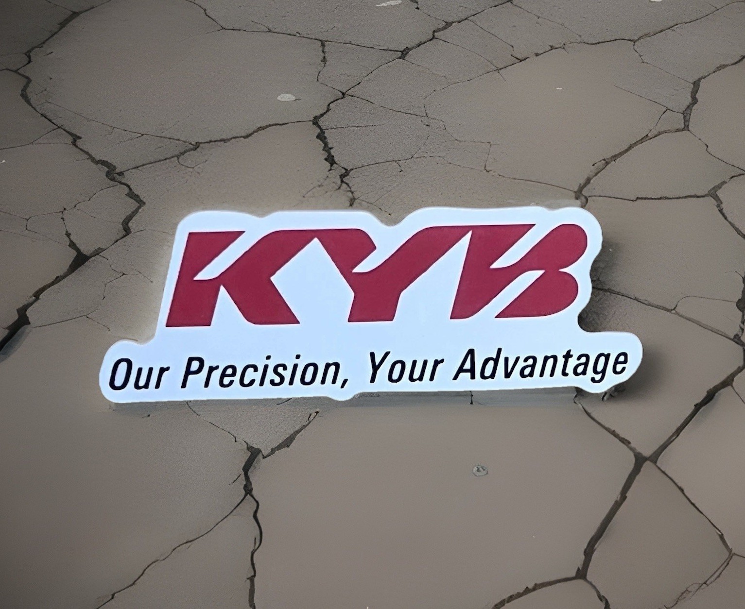 KYB Suspensions Sticker *Glossy*. Size: 3” X 1” Fast Free Ship W/tracking