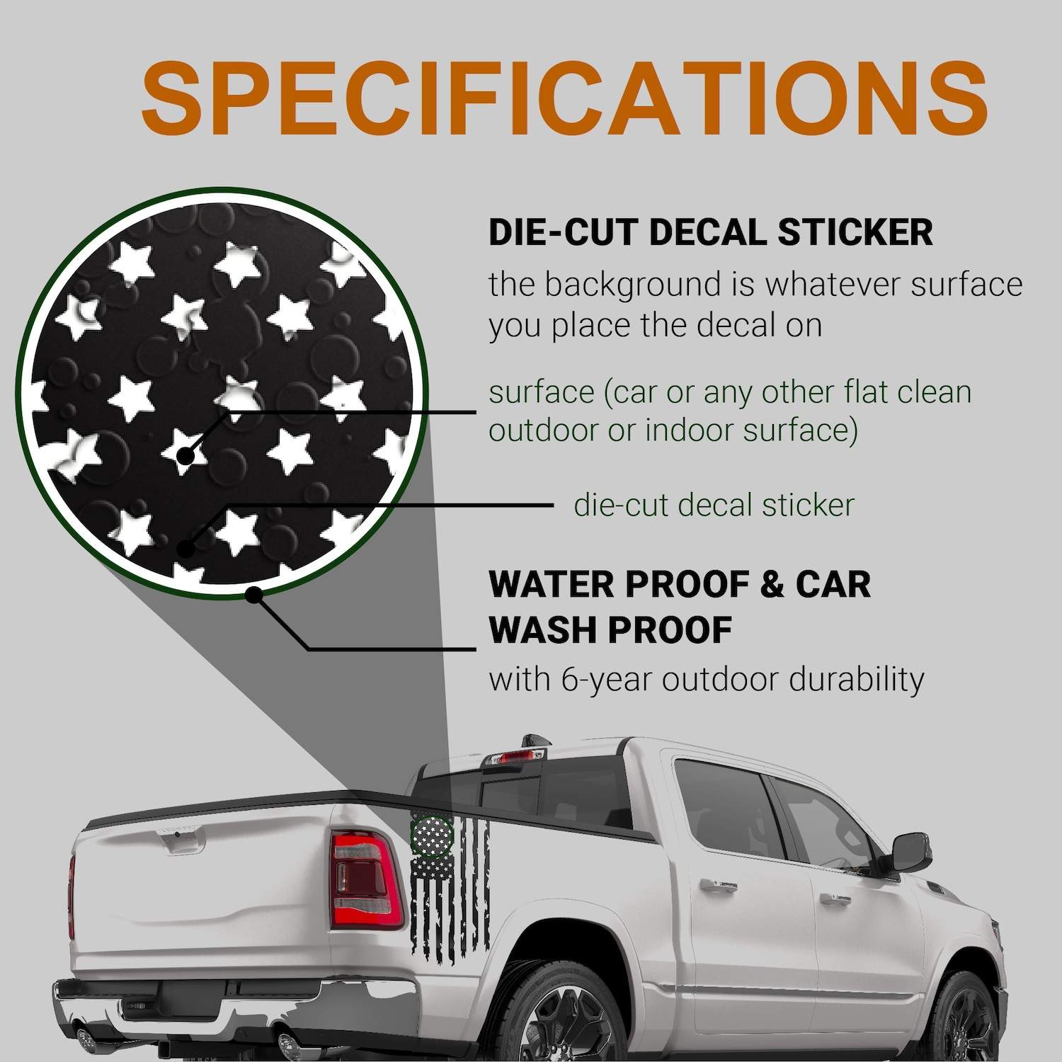 2018-2026 Jeep Wrangler JLU 4 Door Rear Window Decal Set, Leopard Cheetah Vinyls