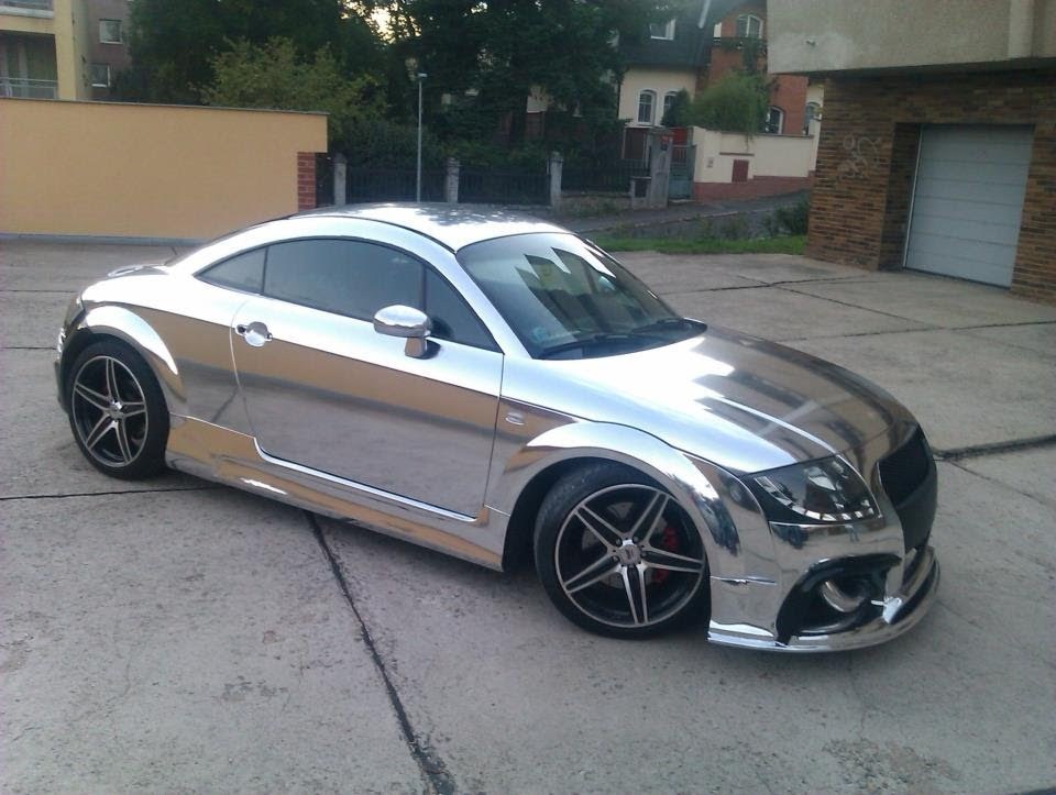 High Quality Silver/Chrome Shiny Vinyl Wrap Paint Decal Sheet Protector Film