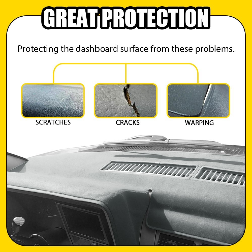 Dashboard Cover Dash Mat Gray Fit Chevrolet C1500 C2500 C3500 K1500 1988-94 1-5X