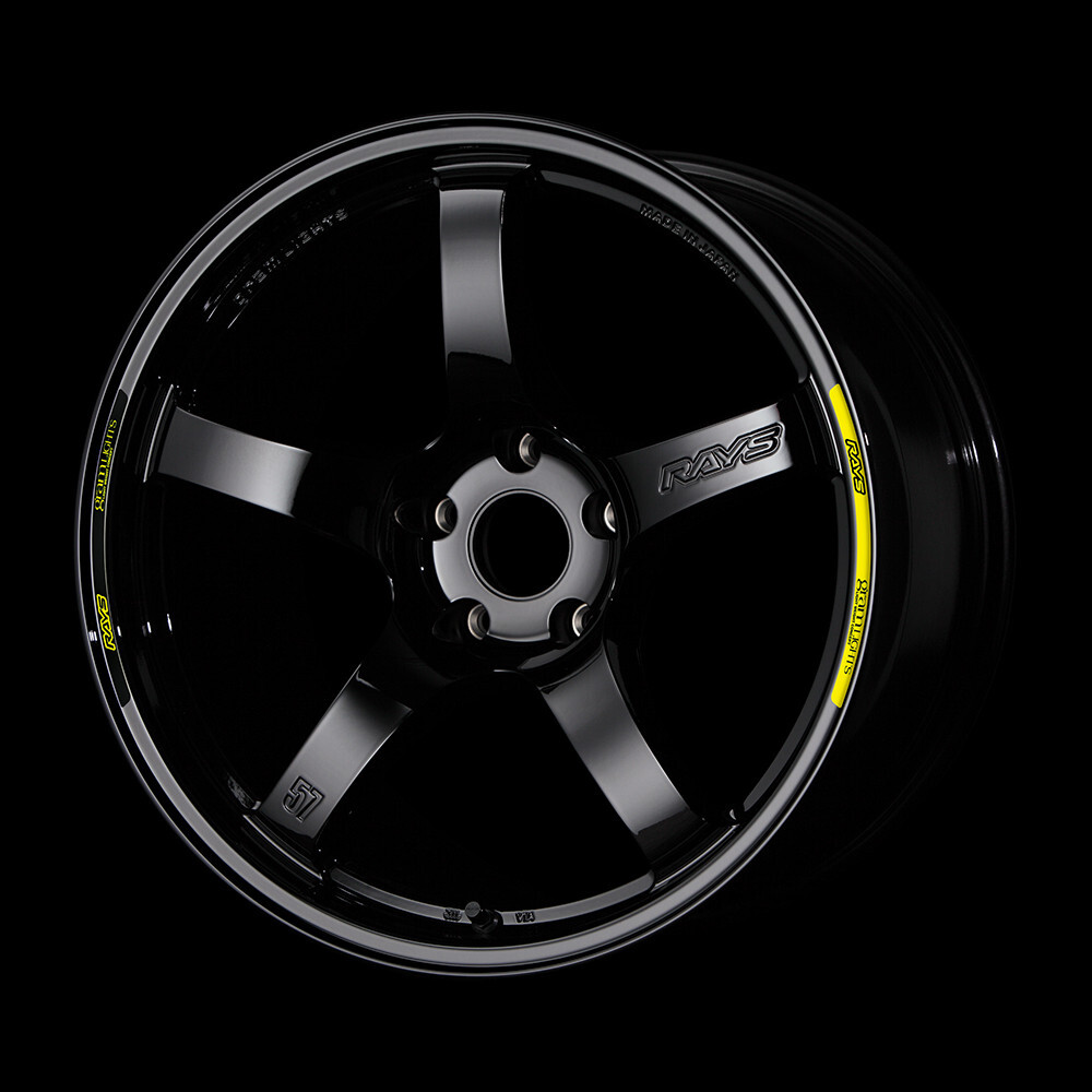 Rays Genuine gram lights Repair Rim Stickers 2S No.10 YELLOW/BLACK for 57DR 57CR