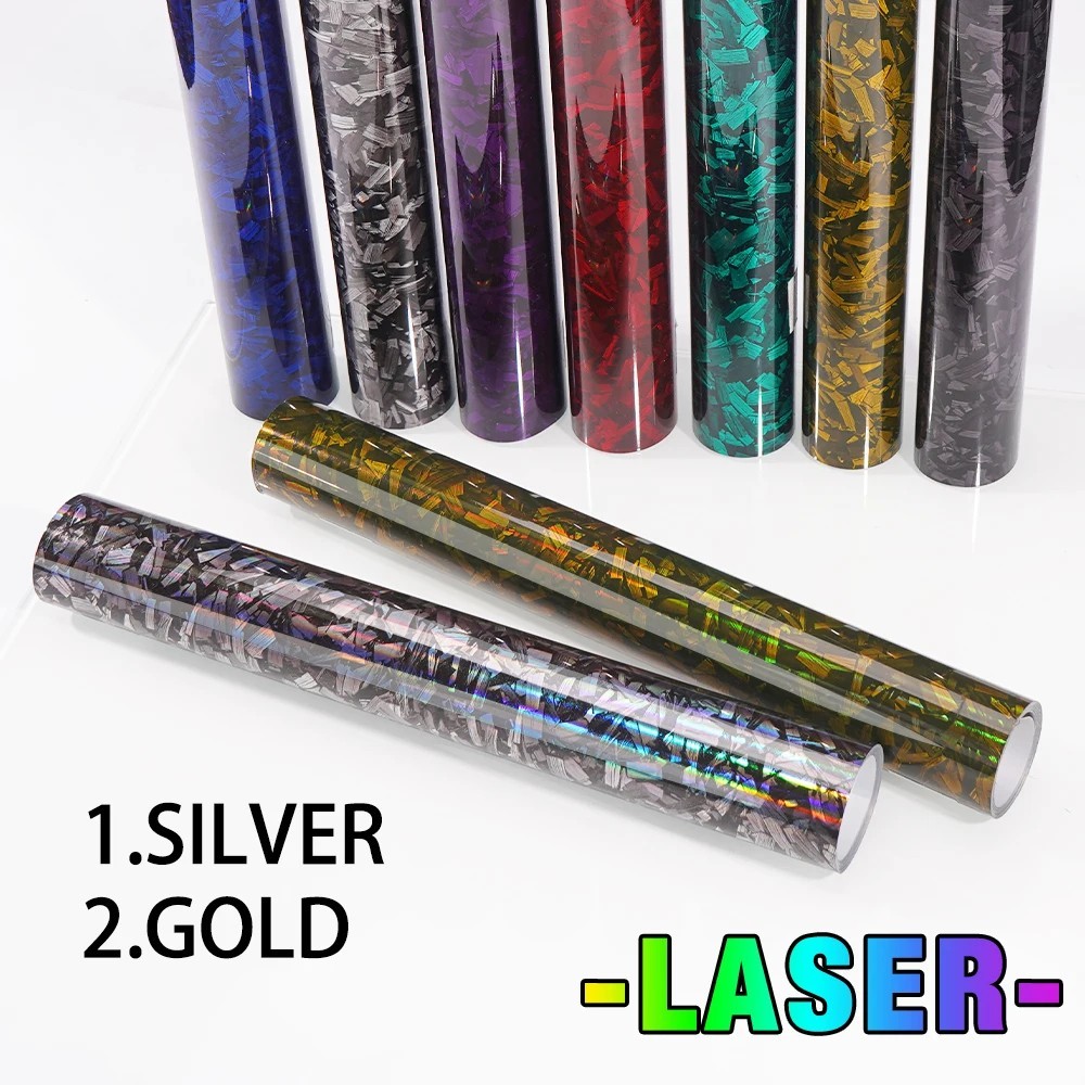High Glossy Carbon Fiber Vinyl Wrap Roll Car Hood Adhesive Decal Film