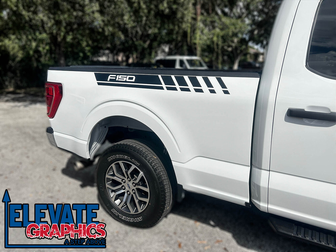 For Ford F-150 Stripes Side Flow Graphics Vinyl 3M Decals Stickers 2009-2024