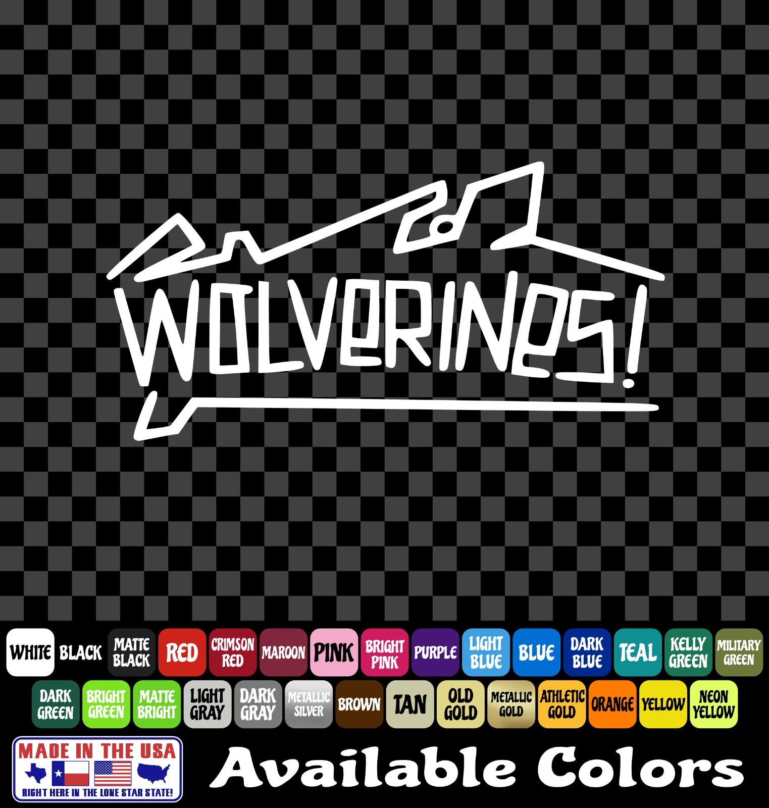 Red Dawn Wolverines Graffiti Freedom Fighter 2nd Amendment Pro 2A Sticker Decal