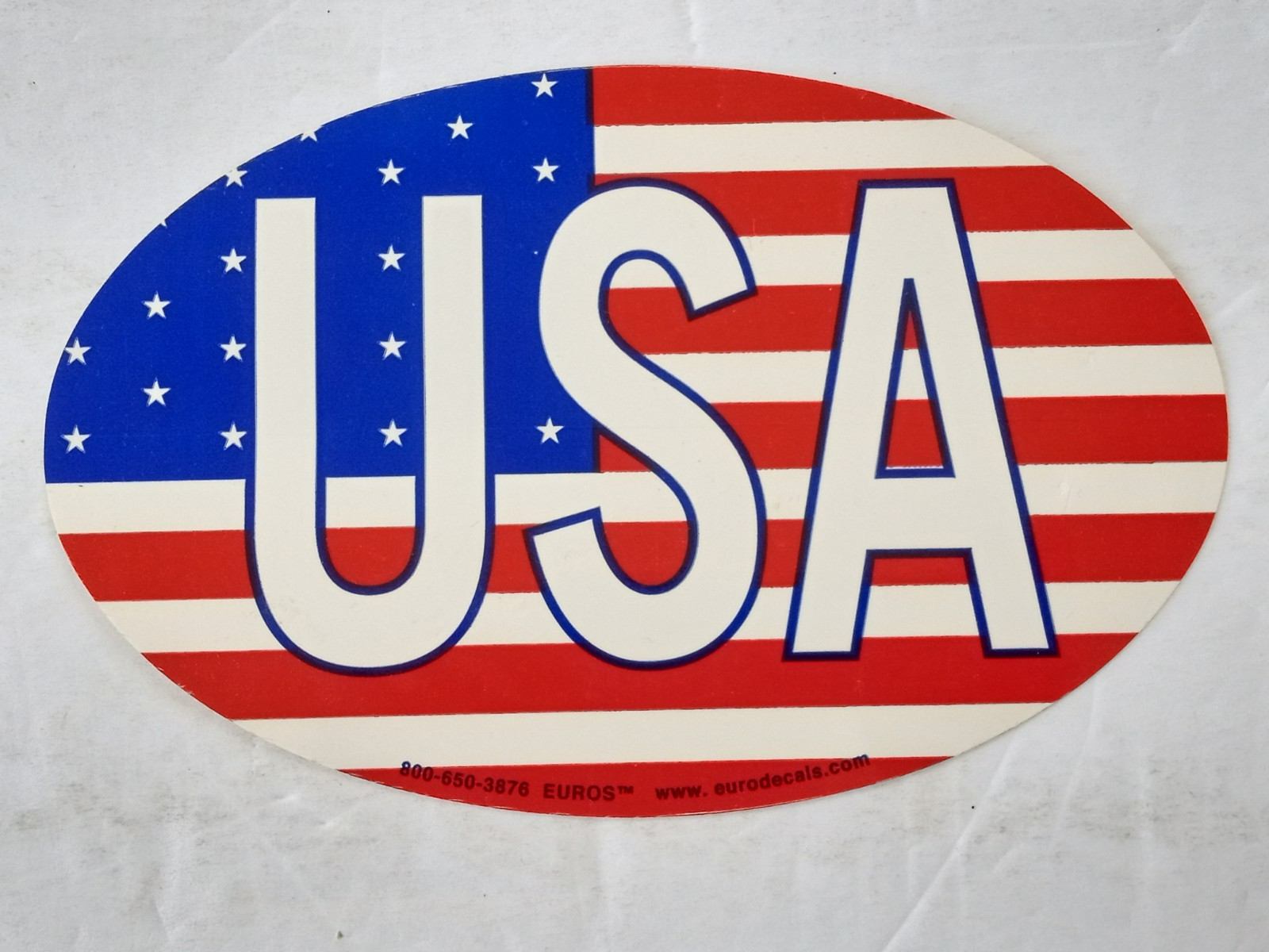 USA American Flag Car Truck Bumper Window Sticker Large Oval Decal 7″ x 4.5″ New