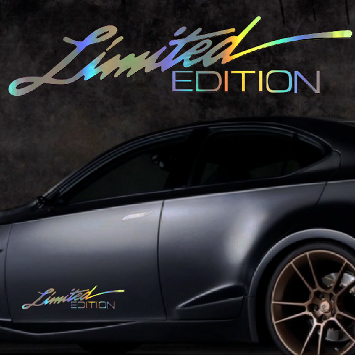 2x LIMITED EDITION Decal Auto Car Window Bumper Body Sticker Laser Graphics