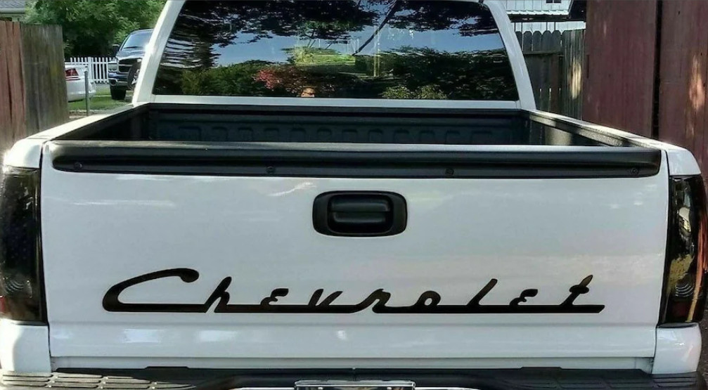 Vintage Chevrolet Chevy Script Body Tailgate Decal New Custom 1PC Tahoe OEM