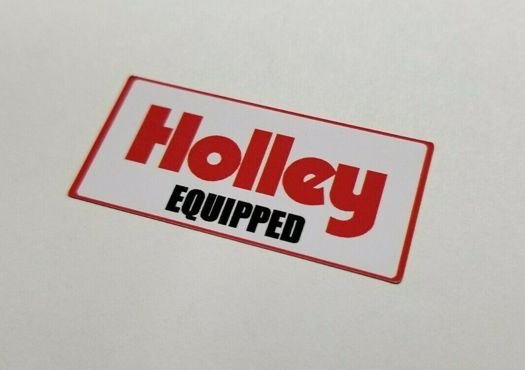 Holley Equipped Decal Sticker Holley Performance Turbo Turbocharged carburetor