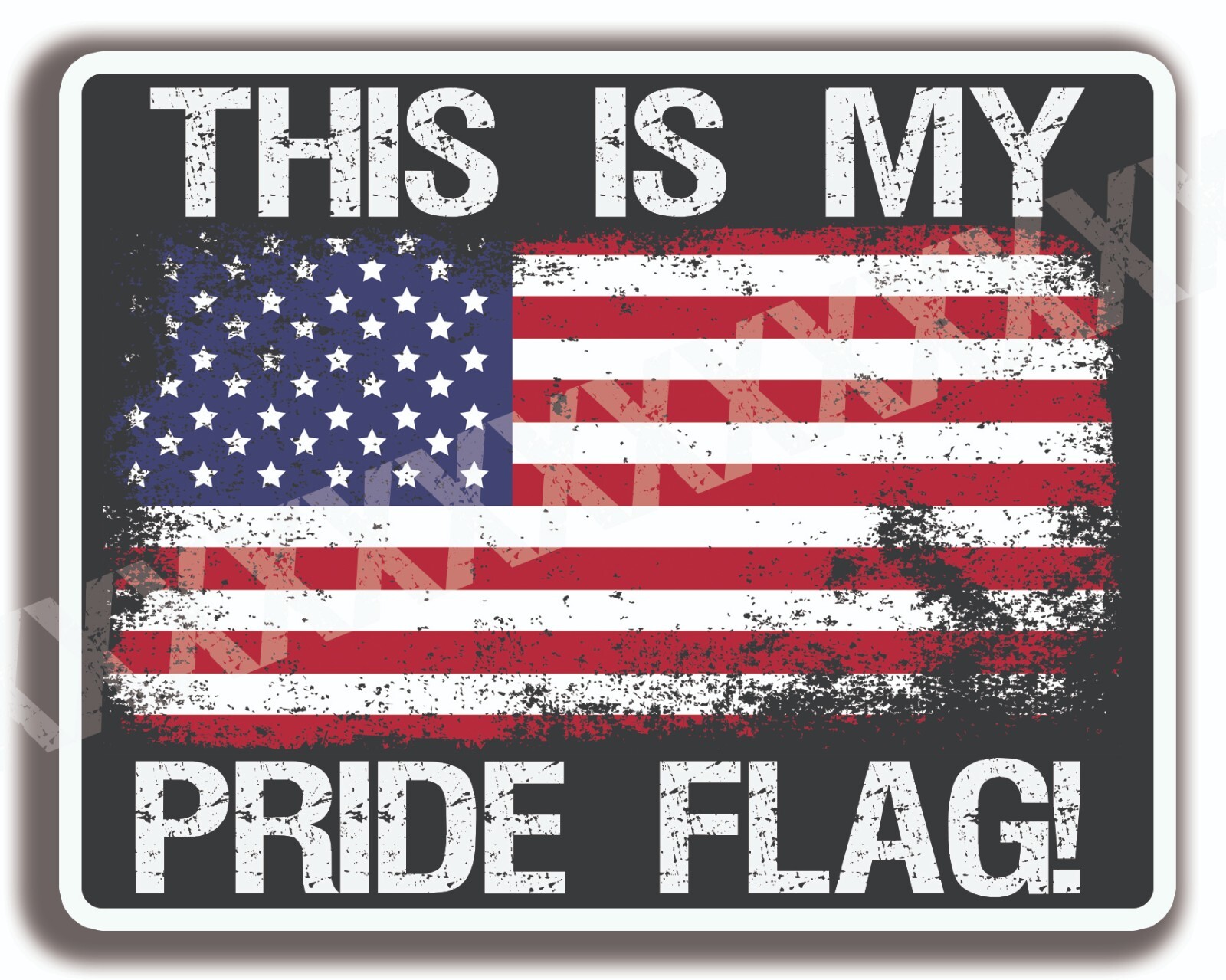 THIS IS MY PRIDE FLAG CAR TRUCK WINDOW USA DECAL STICKER Yeti