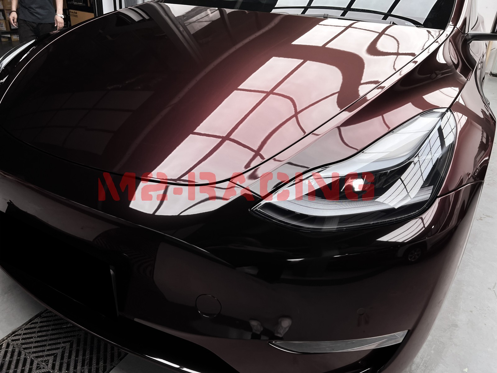 Galaxy Dust Gloss Midnight Red PPF TPU Paint Protection Film Dry Wet Vinyl Wrap