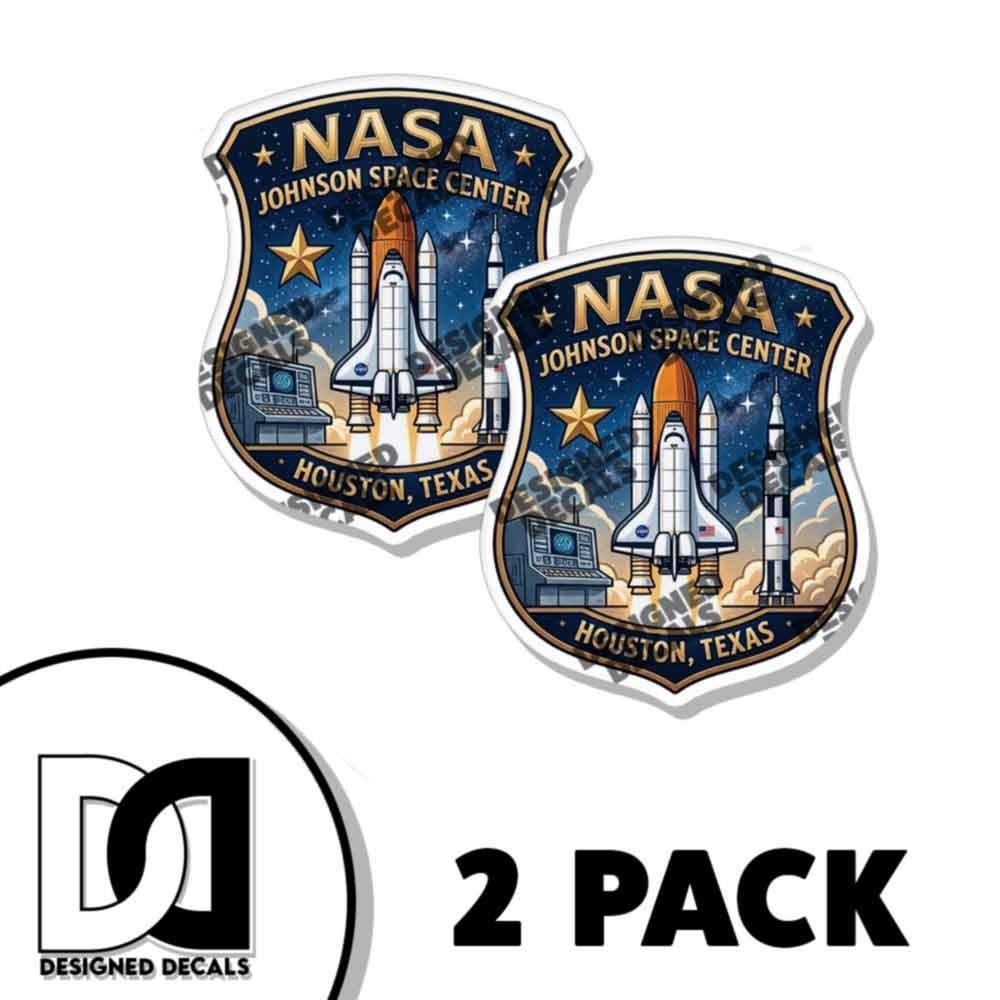 NASA Johnson Space Center Destination Decals 2 PACK