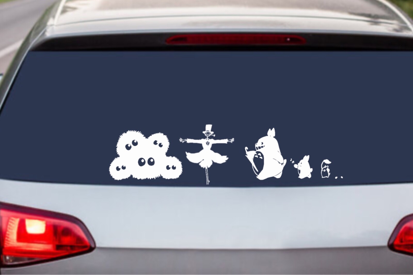 ANIME HOWLS MOVING CASTLE SPIRITED CAR WINDOW STICKERS WATERPROOF VINYL DECAL
