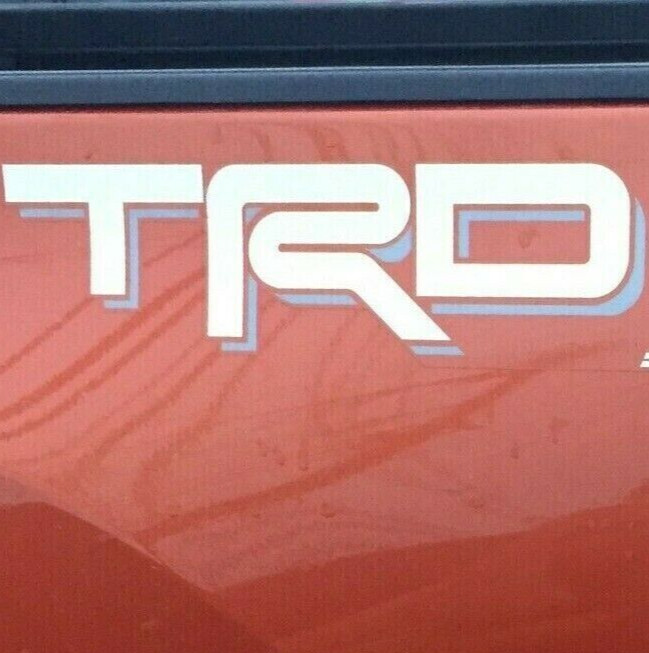 TRD 4×4 OFF ROAD DECALS Toyota Tacoma Tundra Vinyl Stickers Decals White Silver