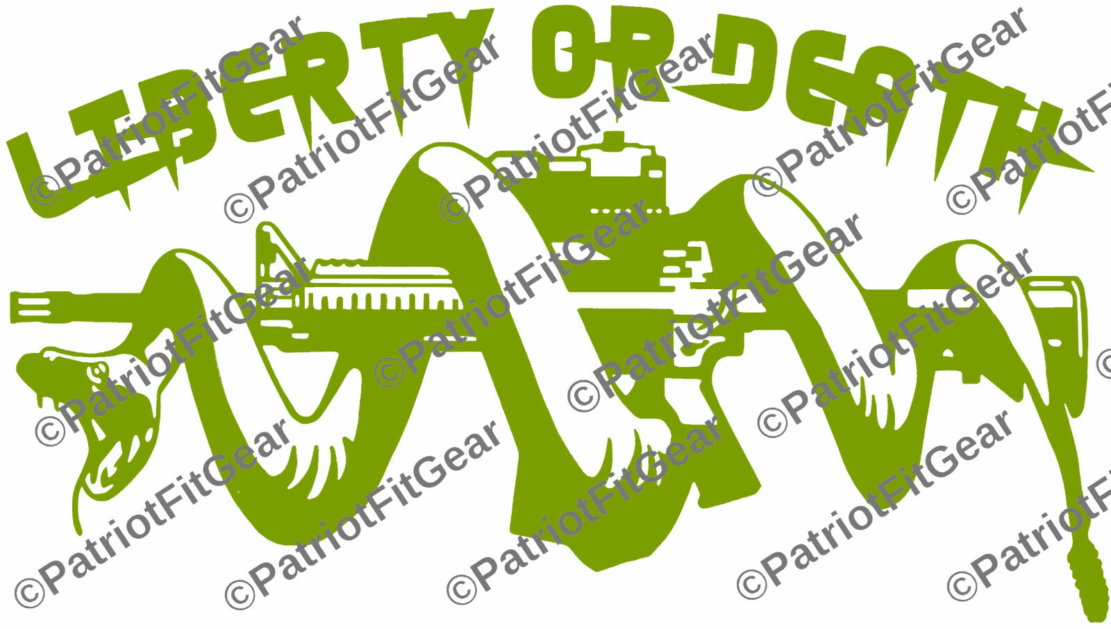 Liberty Or Death,8″x4.5″,Second Amendment,2A,Molon Labe,Snake Coiled,Vinyl Decal