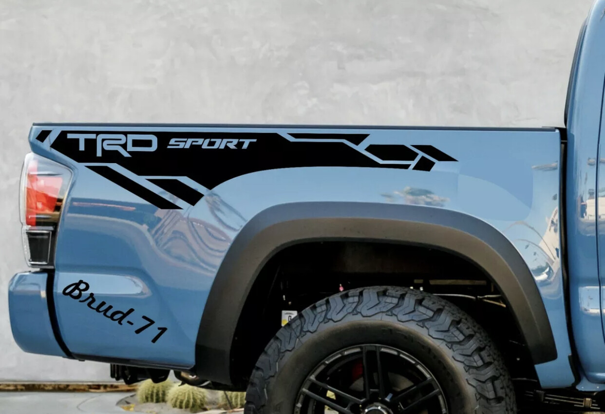 2016-2022Toyota Tacoma TRD SPORT Side Bed Vinyl Decals Stickers Graphics Stripe