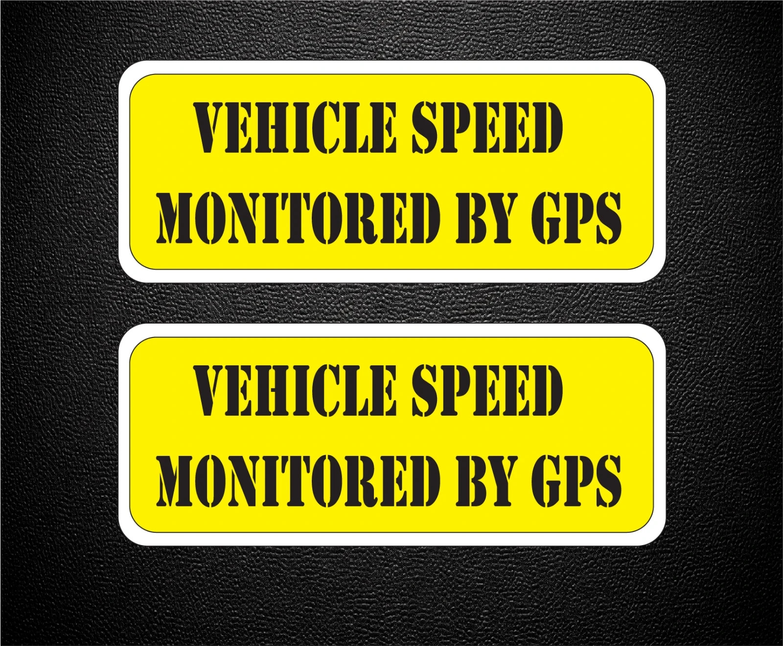 Taxi Truck Bus Vehicle Speed Monitored By GPS Safety Decal 3.25″ x 8.0″ p186