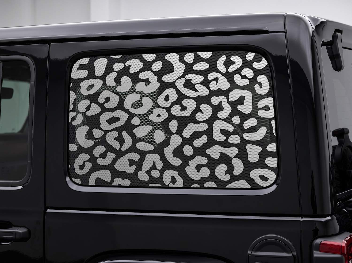 Jeep Wrangler JLU 4 Door Leopard Cheetah Rear Window Vinyl Decal Set 2018-2026