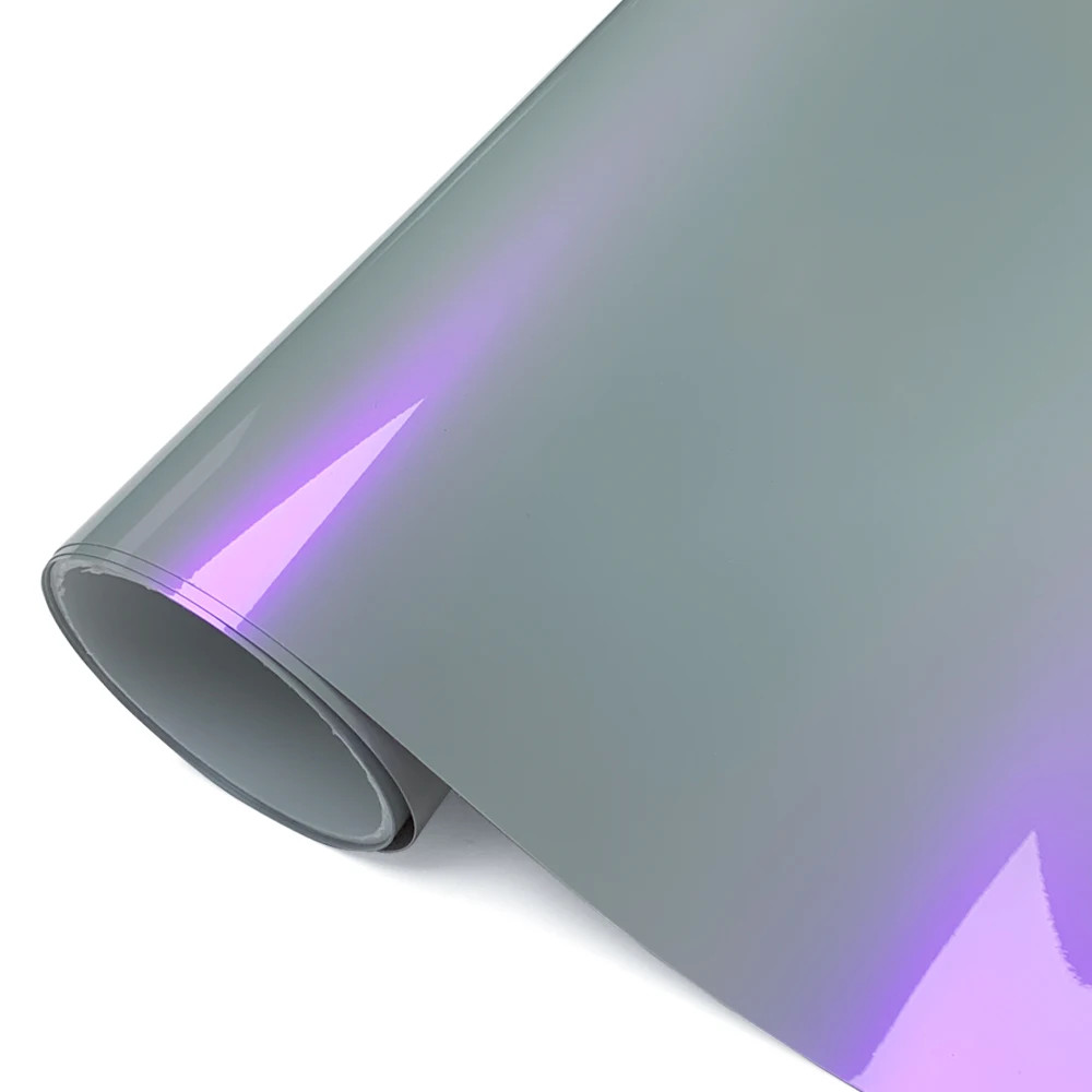 Gray Purple Vinyl Wrap Car Body Decoration Film Waterproof Auto Styling Sticker