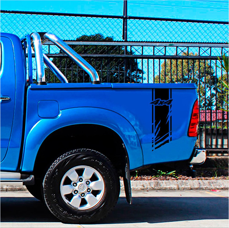 Decal Side Stripes Graphics Vinyl Stickers Fit Pickup Truck Bed Decoration