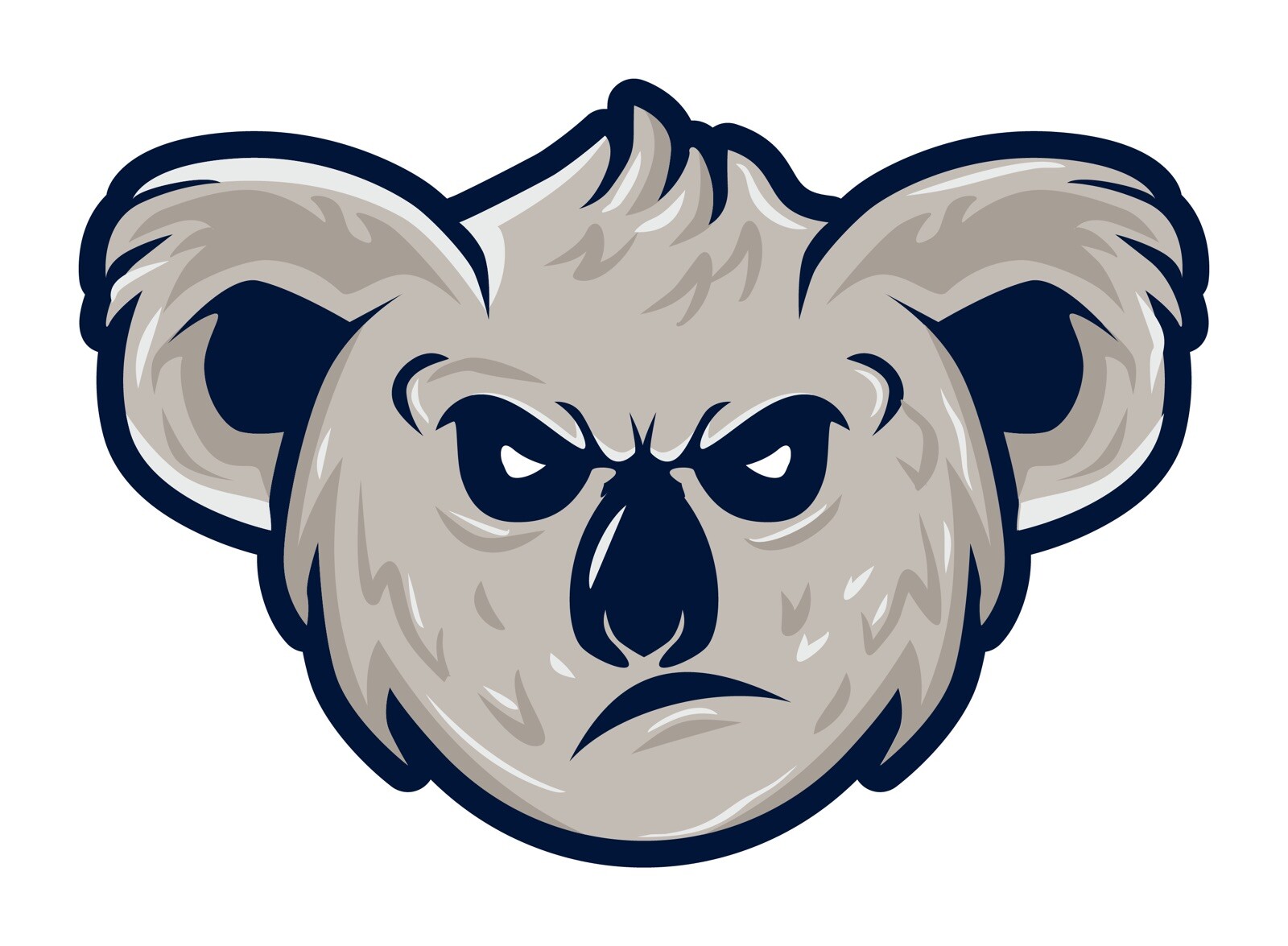 3” Cool Koala Sticker Mean Tough Animal Strong Swag Bunny Mascot Hare