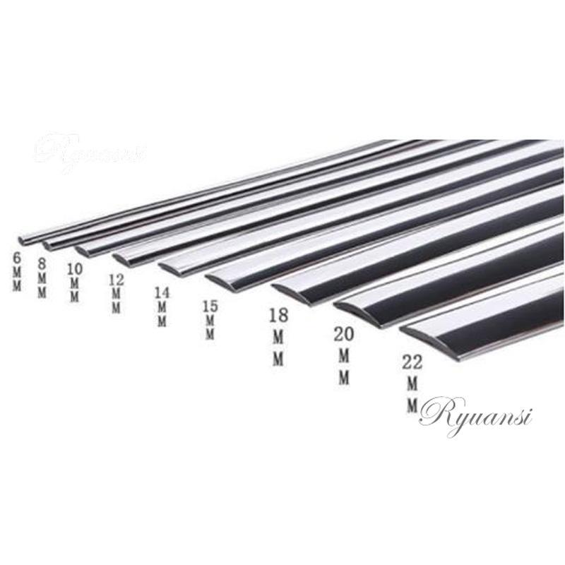 1M Chrome Trim Molding Strip Car Door Window Bumper Side Trime Mirror Protector