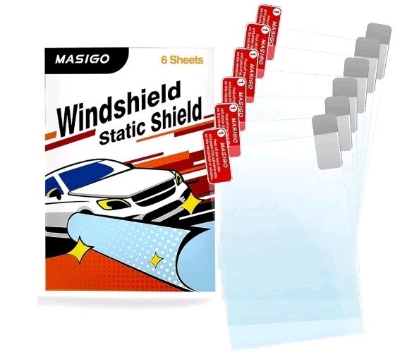 Reusable 4×6 Inch Heat-Resistant Windshield Sticker Sheets for Decal Management