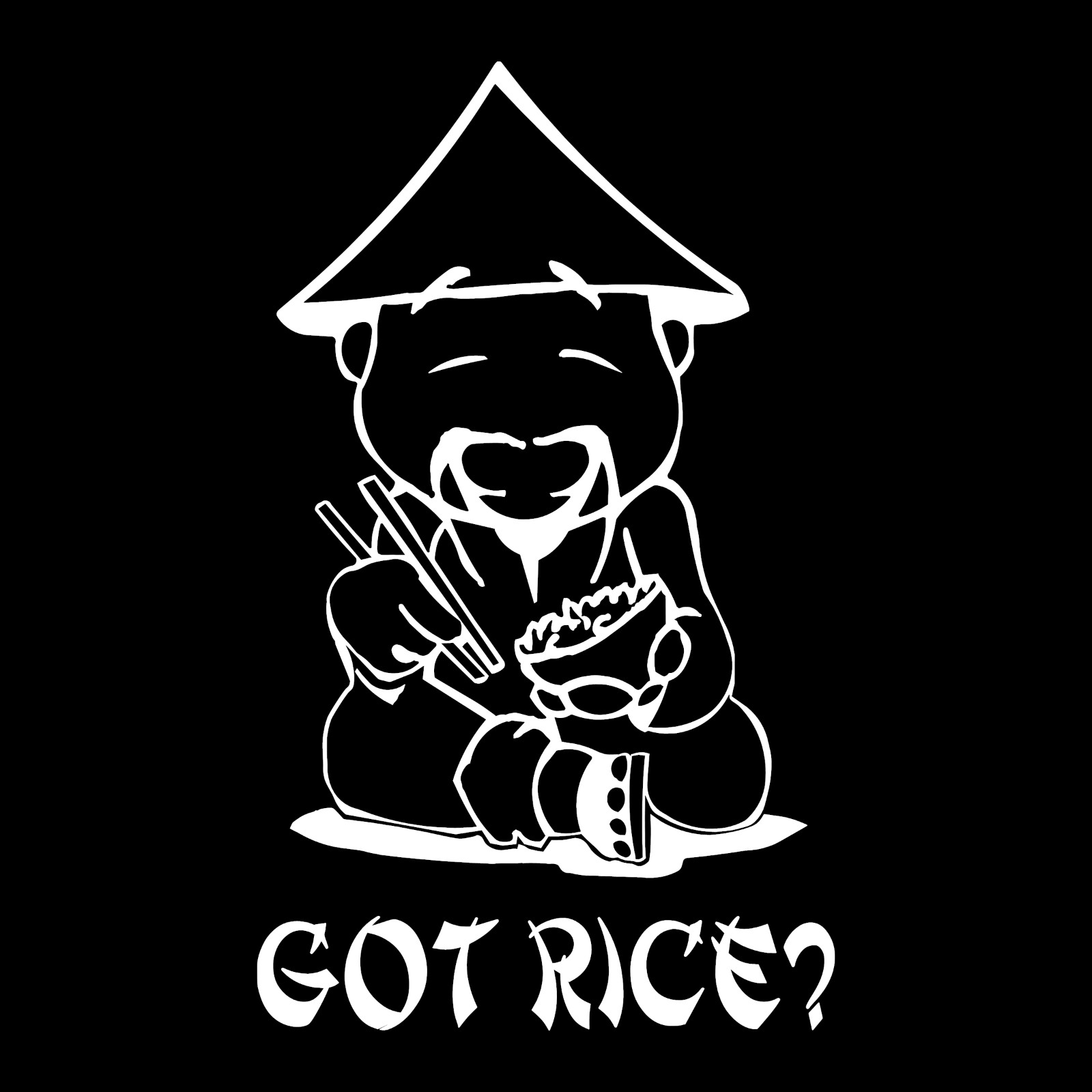 Got Rice Burner Man Funny JDM Car Truck Window Wall Laptop Vinyl Decal Sticker.