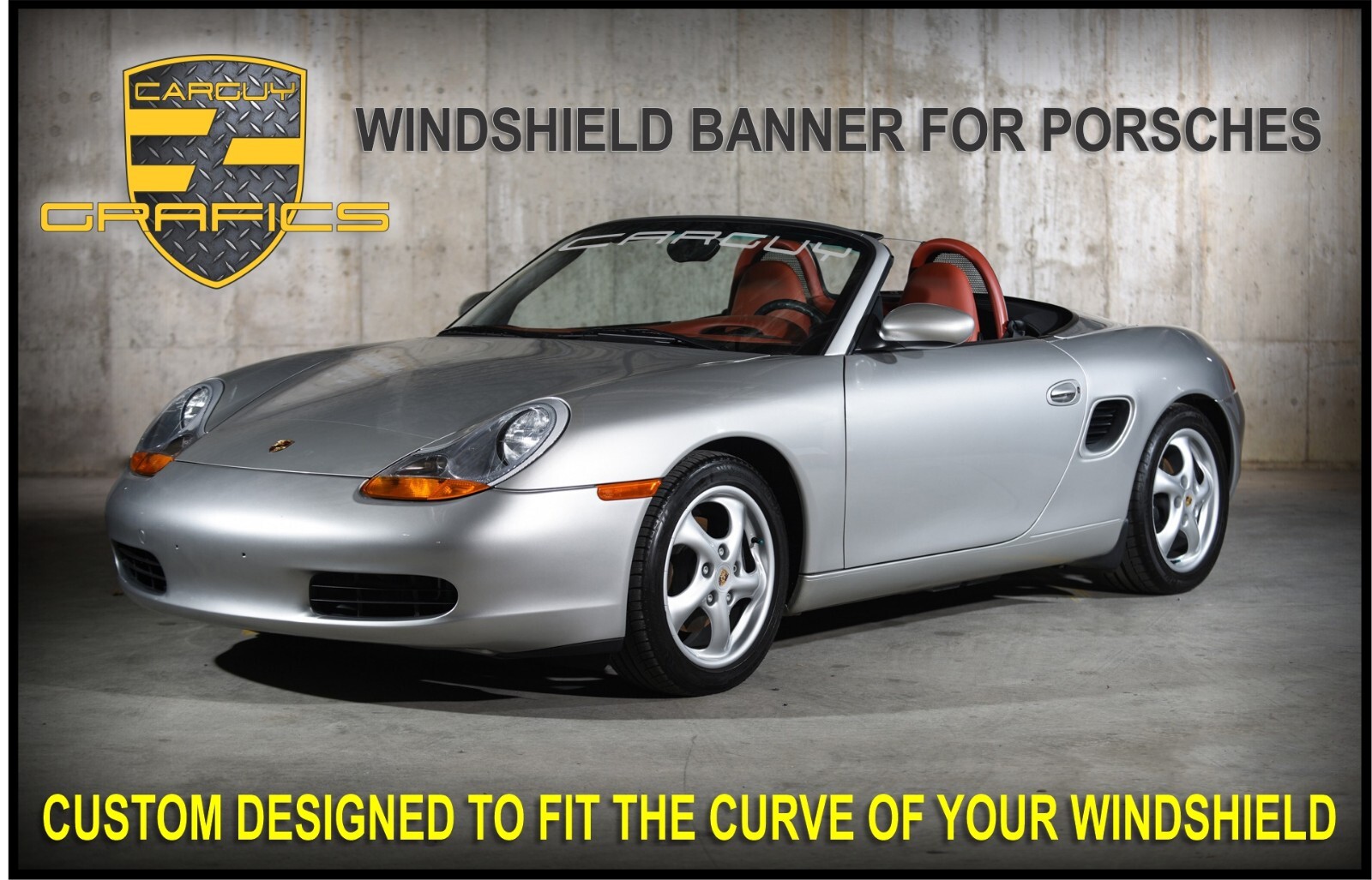 Windshield Custom Decals for all Porsche Models