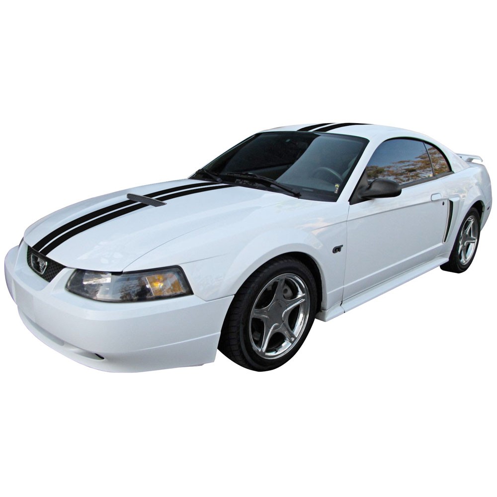 Graphic Express LeMans Black Tapered Stripe Kit Mustang V6/ GT Coupe 99-04 w/…