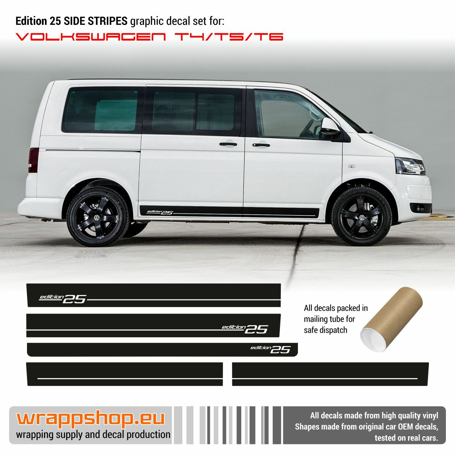 Side stripes for Volkswagen Multivan T4/T5/T6 EDITION 25