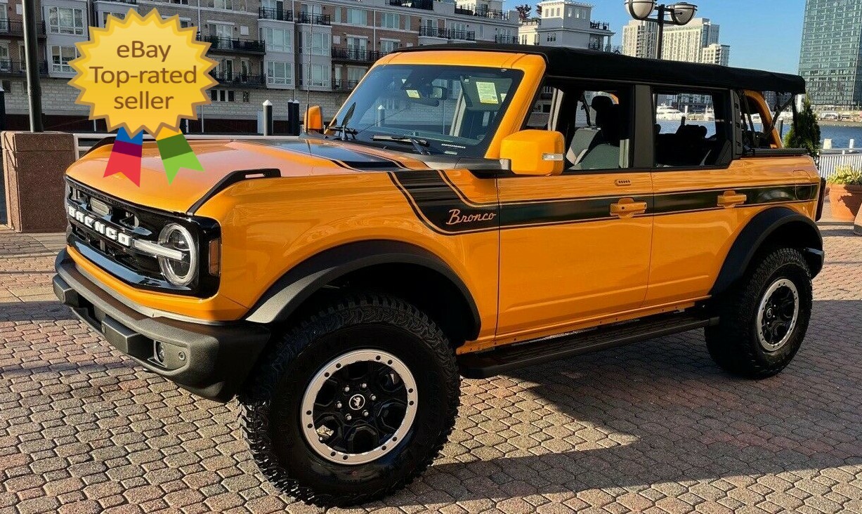 21 22 23 24 For FORD BRONCO Vinyl Graphic Decal Stripe 3M Wrap Vinyl MATTE BLACK