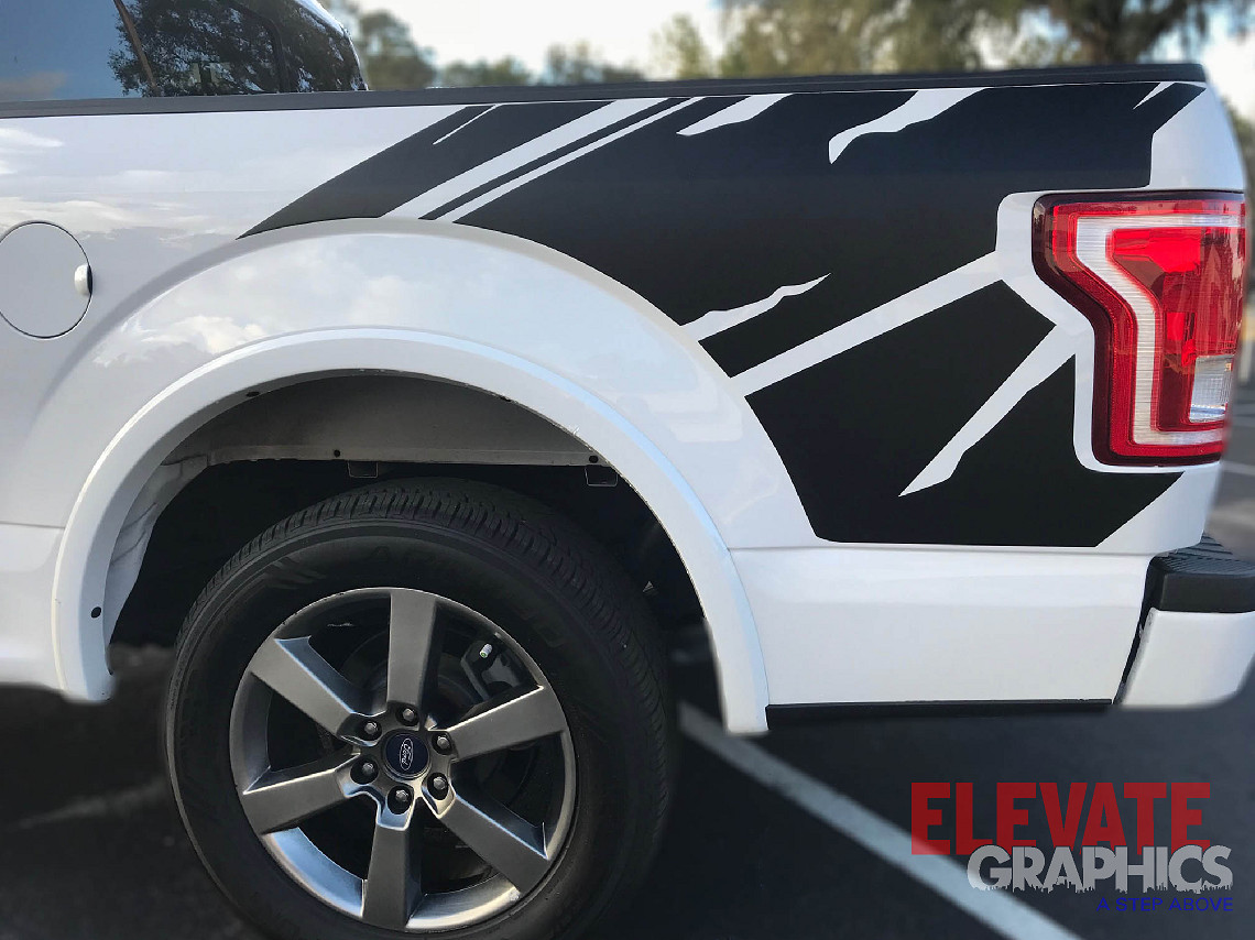 2009-2020 For Ford F150 Decals Side Kraken Stripes Vinyl Graphics 3M Stickers