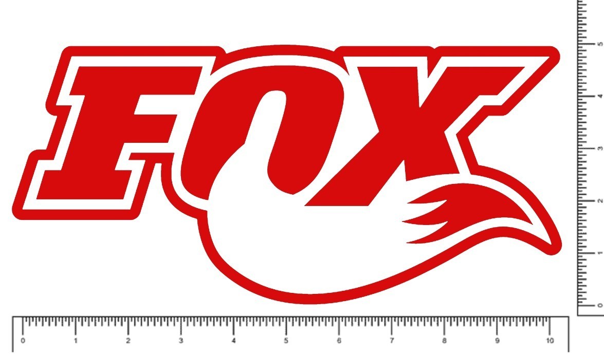 Fox Shocks 10″ Die Cut Team Sticker Motocross UTV Racing Decal 10″