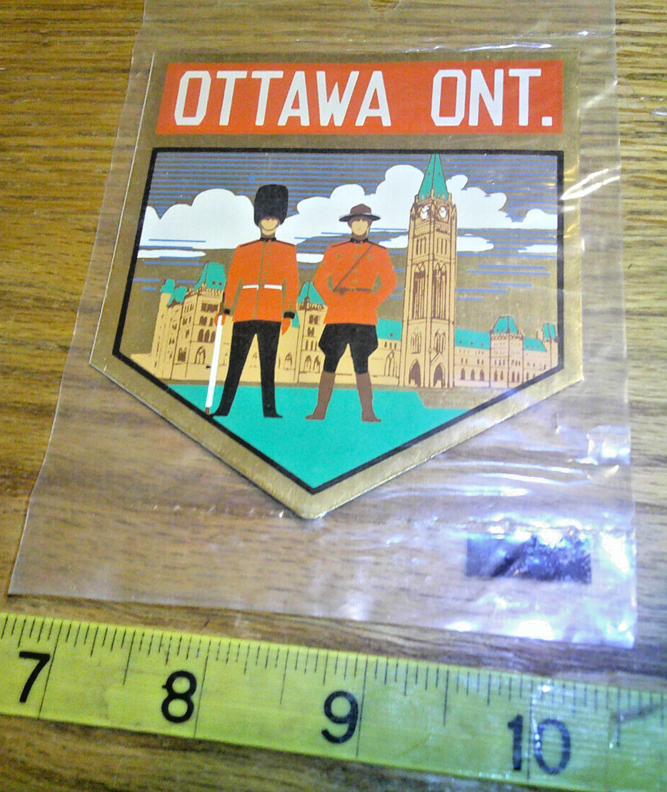 Self-adhesive Vinyl Decal Canadian auto crest Ottawa Ontario Canada