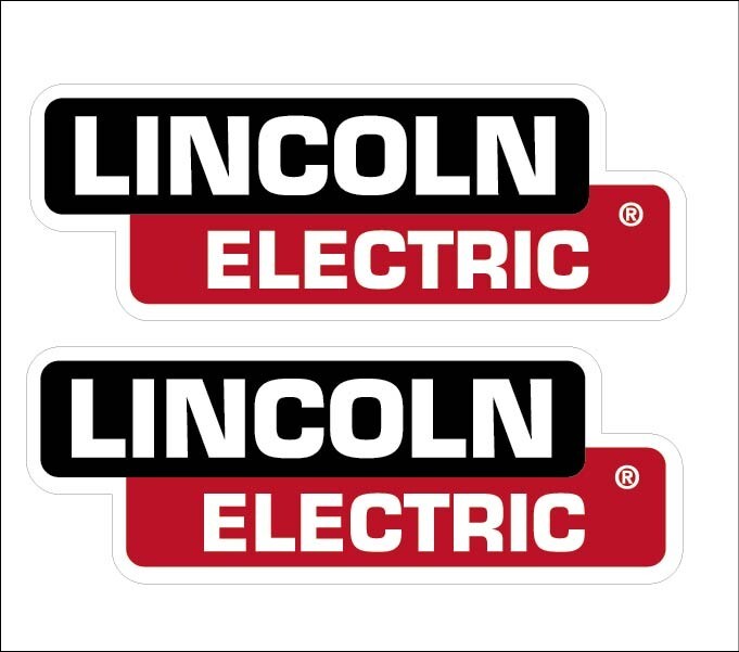 Lincoln Electric (2) Decal Stickers Free Shipping and Tracking 4.5″ x 12.5″ P114